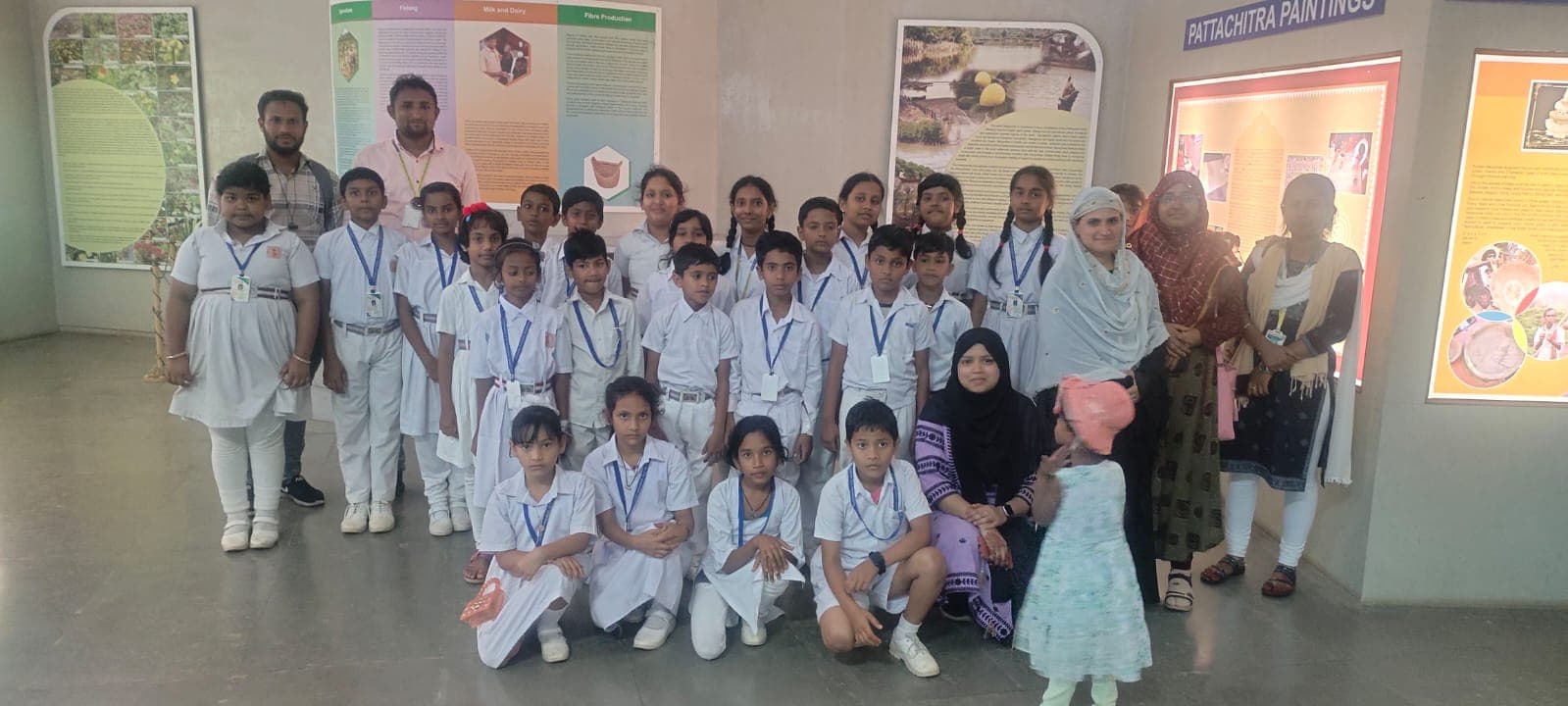 Manara Academy students and teachers on a school visit